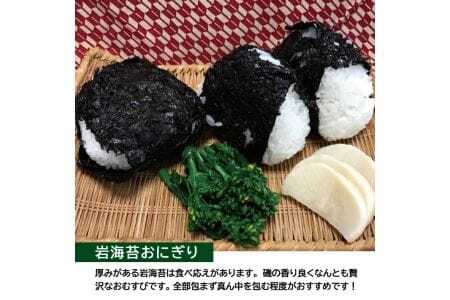 607　遊佐町女鹿産　天然岩海苔　2枚×2袋　計4枚