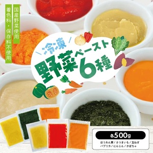 1185AL3000G 冷凍野菜ペーストアラカルト3.0kg(500g6種×各1袋)