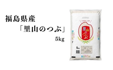 No.3049 【令和7年産】 福島県産米 「里山のつぶ」 精米 5kg 1袋