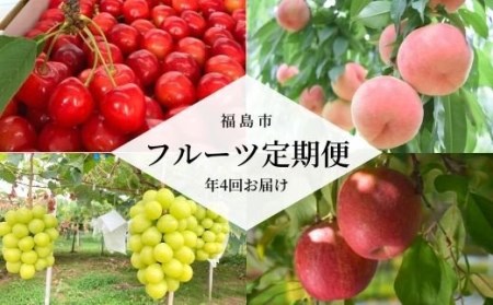 No.0234 先行予約フルーツ4品定期便 さくらんぼもも(あかつき)シャインマスカットりんご(サンふじ)