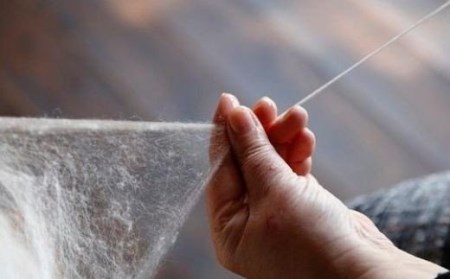 No.0760 mawata bijin Facial Washcloth こけし付き洗顔用クロス(真綿美人)