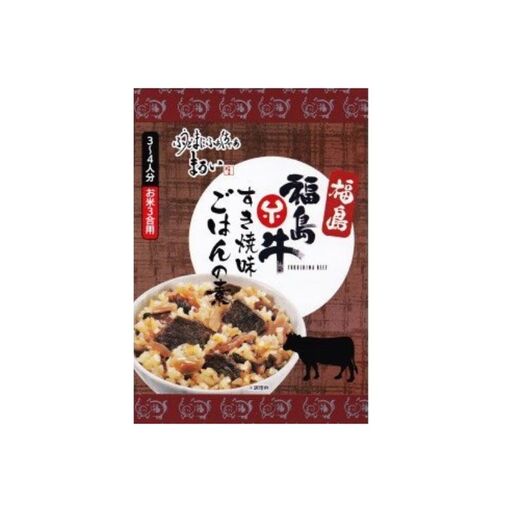 No.1276　ふくしまご当地！福島ブランド！黒毛和牛ごはんの素　すき焼味　ブランド福島牛使用　3合炊き　【170ｇ×1箱入】