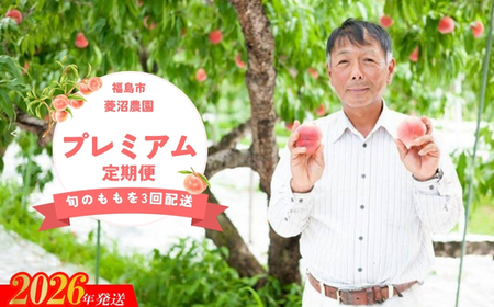 No.1537【全3回】桃プレミアム定期便【2026年発送】