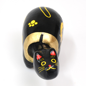 招福猫ベコ｜赤ベコ アカベコ あかべこ 郷土玩具 会津 会津若松 お守り 魔除け 飾り物 ギフト 贈答 プレゼント 幸運 牛 [0846]