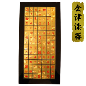 漆芸パネル 百福｜会津若松 漆器 特産品 [0526]