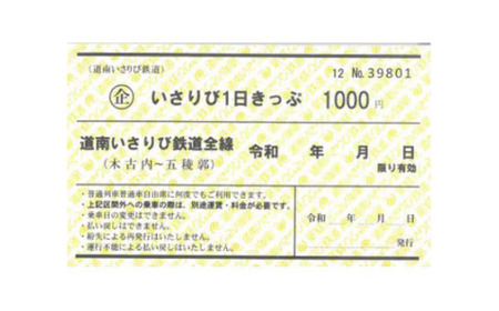【道南いさりび鉄道】1日フリーきっぷ「いさりび1日きっぷ」と駅名キーホルダー3個セット 【 ふるさと納税 人気 おすすめ ランキング 切符 きっぷ 1日券 1日きっぷ いさりび いさりび鉄道 キーホルダー 駅名 セット ギフト 贈答 北海道 北斗市 送料無料 】 HOKAQ001