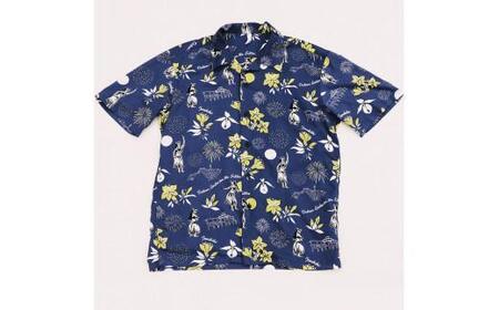 いわき市発D2Cアロハシャツ「yourmood」（オープンカラー）　NAVY_1サイズ