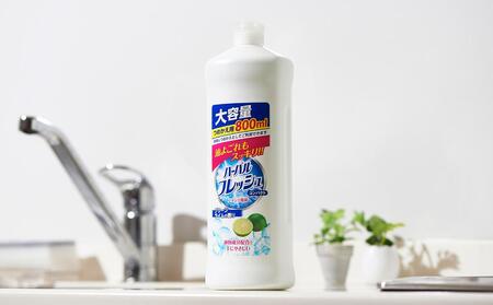 【ミツエイ】食器洗剤 ハーバルフレッシュコンパクト　グリーンライム(詰替) 800ml×12本 洗剤