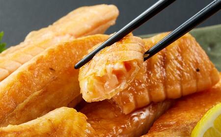 サーモンハラス(2kg) 時短 便利 魚 海鮮 鮭 サーモン 冷凍 切り身 塩切身 大トロ ハラス  [福島県 いわき市 DG031]