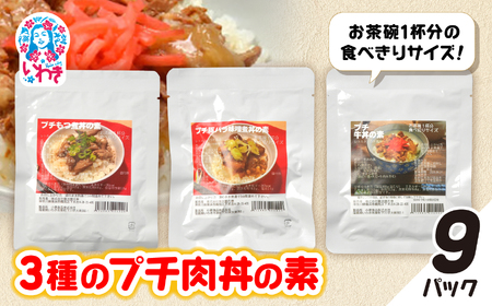 牛・豚バラ味噌煮・もつ煮3種のプチ肉丼の素 9パックセット | 牛バラ 豚バラ 味噌煮 もつ煮 肉丼の素 ご飯のお供 簡単調理 惣菜 レトルト 詰め合わせ 国産肉 お取り寄せ グルメ ギフト プレゼント | GE006-9p 26,250円