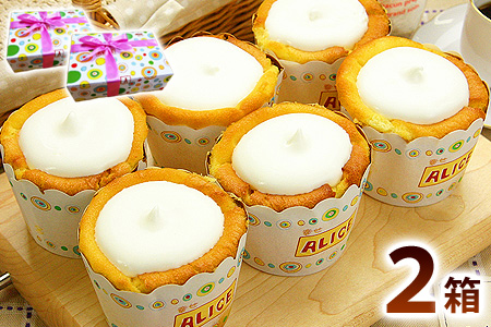 832 幸せアリスの焼きカップチーズケーキ【6ヶ入×2箱】