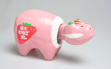 酪王いちごオレ 赤べこ F23R-842