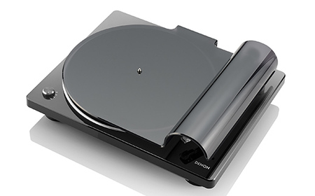 DENON MMカートリッジ対応フォノイコライザー搭載 本格マニュアル・レコードプレーヤー DP400BKEM ブラック F24R-143