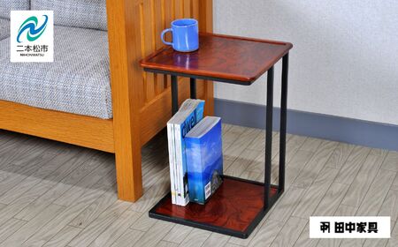 創業明治2 年、田中家具謹製〉けやきのサイドテーブル 2 段 #2【田中  