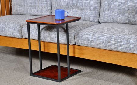 創業明治2 年、田中家具謹製〉けやきのサイドテーブル 2 段 #2【田中  