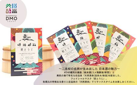 フェイスパック2箱セット 肌とうじ 【一般社団法人にほんまつDMO】