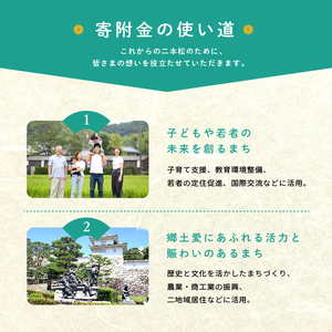 ふるさと応援寄附金 (返礼品なし)5,000円 寄付 福島県二本松市 二本松市 ふくしま 福島県【福島県二本松市】