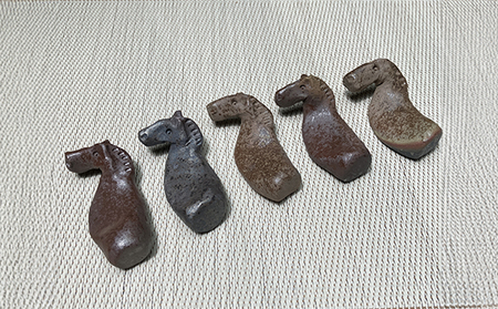 うまはしおき 5個組 アソート | 箸置き 陶器 福島県