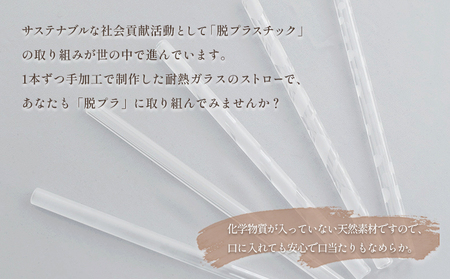 ガラスストロー 20cm「らせん」 iriser | 耐熱ストロー