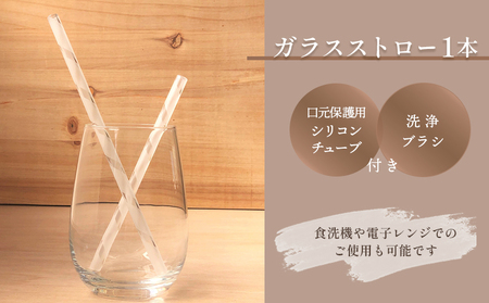 ガラスストロー 20cm「らせん」 iriser | 耐熱ストロー