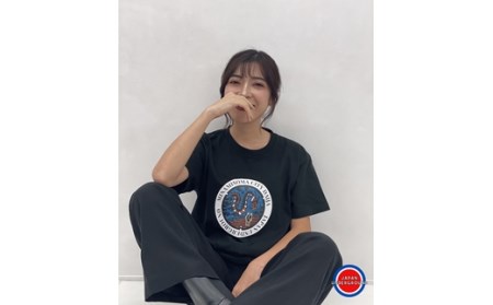 マンホールTシャツ 黒 Sサイズ | Tシャツ 福島県