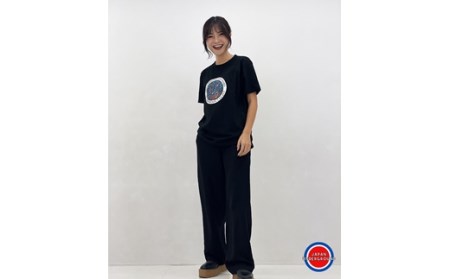 マンホールTシャツ 黒 Lサイズ | Tシャツ 福島県