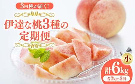 ＜2026年夏から開始の定期便＞福島の桃 3回桃が届く！伊達な桃3種の定期便 (小) 果物 先行予約 フルーツ 桃 モモ もも 福島県 伊達市 先行予約 フルーツ 果物 もも モモ momo  F20C-788