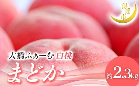 【2026年出荷分先行予約】福島県産 まどか 約2.3kg (7～9玉) 大橋ふぁーむ 贈り物 贈答 ギフト 伊達の桃 桃 フルーツ 果物 もも モモ momo F21C-014