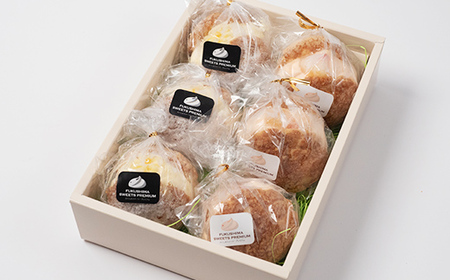 ふくしまスイーツプレミアム りんごと桃のシューアイス 6個入り アイス デザート スイーツ 菓子 食品 F21C-109