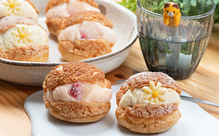 ふくしまスイーツプレミアム りんごと桃のシューアイス 6個入り アイス デザート スイーツ 菓子 食品 F21C-109