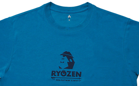 モンベルコラボ商品 RYOZEN Tシャツ ターコイズ XS F20C-710