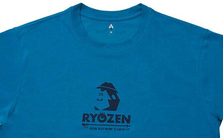 モンベルコラボ商品 RYOZEN Tシャツ ターコイズ XL F21C-283