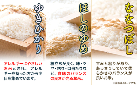 [1.1-46]　お米食べ比べ9kg「ななつぼし・ほしのゆめ・ゆきひかり」