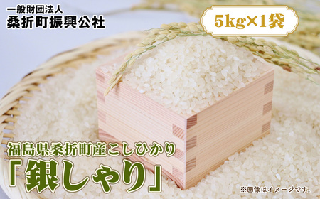 福島県桑折町産こしひかり「銀しゃり」　5kg ／ 令和7年 新米 米 お米 こめ コメ 精米 白米 ご飯 国産米 5キロ コシヒカリ こしひかり 甘み 粘り 香り ツヤ おすすめ 人気 おいしい お取り寄せ 産地直送 産直 桑折町産 睦合産 福島県産 特産 福島県 No.254