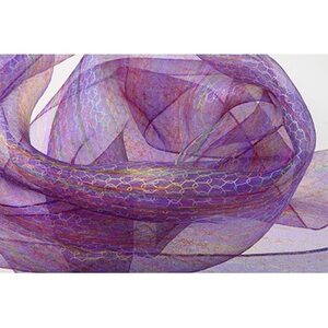 妖精の羽・塩縮オーガンジーストール(加賀友禅)鎖/ピンク【1063712】