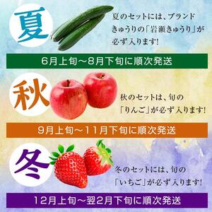 ＼4回届く！季節の定期便／ 鏡石のうまいもの 野菜と果物の詰め合わせ 野菜 果物 フルーツ セット 旬 国産 福島県 鏡石町  F6Q-132