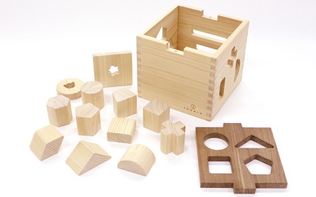 塗料を使わない檜のおもちゃ IKONIH ドロップボックス おもちゃ 玩具 ひのき F6Q-376