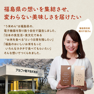 たっぷり入った グルテンフリー 米粉で作った麺「う米めん」100食入り F21T-244