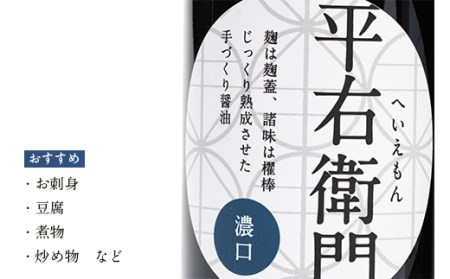 平右衛門醤油濃口×2本セット F21T-444