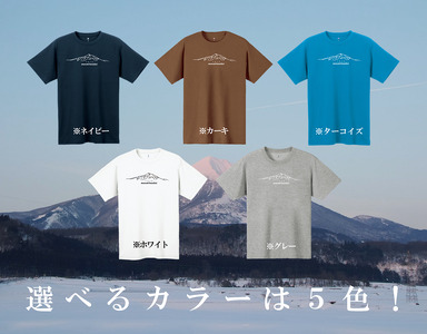 【グレー：XL】磐梯山Tシャツ　モンベル製