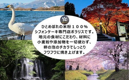 米粉シフォンケーキ 10個セット 季節のおまかせフレーバー グルテンフリー 米粉100% 保存料無添加 ※沖縄・離島への配送不可