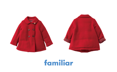 【ファミリア(familiar)】コート 100サイズ ネイビー