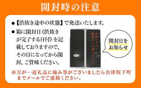 【予約開始】 柿 会津みしらず柿 3Lサイズ 14個入り 約3kg｜フルーツ 果物 ギフト 渋柿 会津 伊藤果樹園 かき ※2024年11月頃より順次発送予定 23-B 