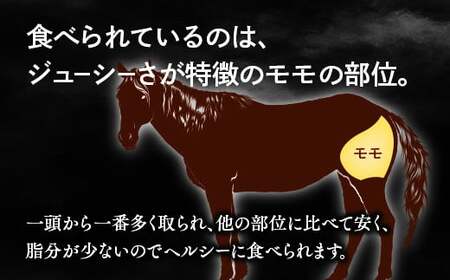 1-R 馬刺し モモ 赤身 400ｇ（200g×2） たれ付き ｜ 冷蔵 馬肉 国産 会津 会津馬刺し