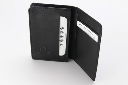 40-A-1　馬革製名刺入れ　①ブラック ◇