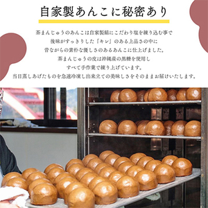 創業から伝わる 自家製餡にこだわった茶色の「茶まんじゅう」10個入り【配送不可地域:離島】【1446550】