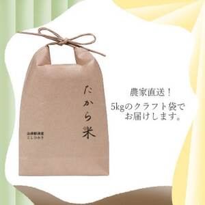 【令和7年産】奥会津のきれいな水で大切に育てた「たから米」【5kg】【1685979】
