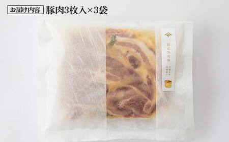 お弁当におつまみに！薄切り国産熟成豚味噌漬け9枚 F6U-024