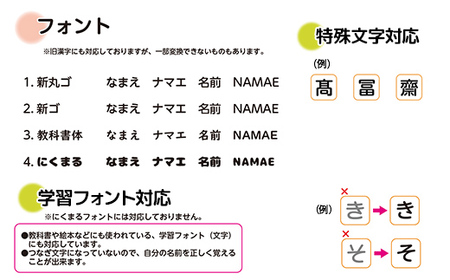 剥がし跡が残らない 防水お名前シール 縦横セット 244枚入り F6U-117
