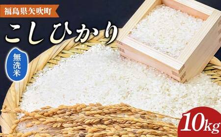 【先行予約】 令和7年産〈無洗米〉 福島県矢吹町の美味しいこしひかり 10kg（5kg×2袋） コシヒカリ コメ 米 F6U-334